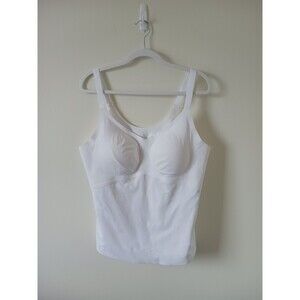 Honeylove Womens Liftwear Seamless Shaping V Neck White Tank Top Size 3X